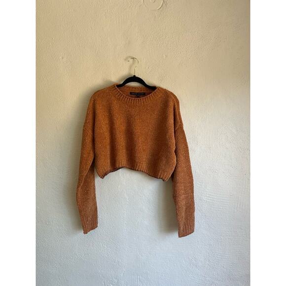 Anthropologie English Factory Woman Cropped Knit Metallic Sweater , Siz… - Picture 3 of 11